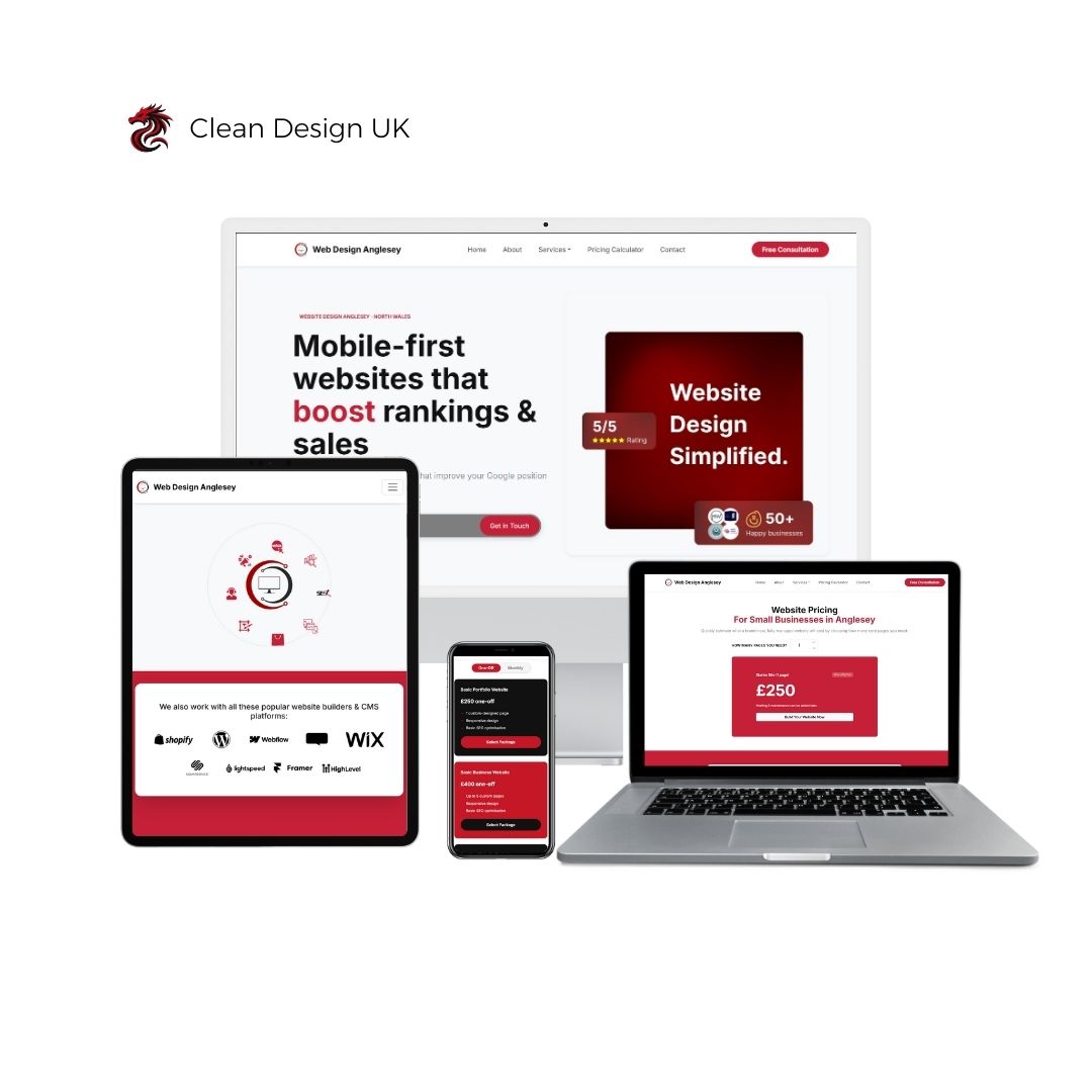 website design anglesey professional web designer north wales bangor